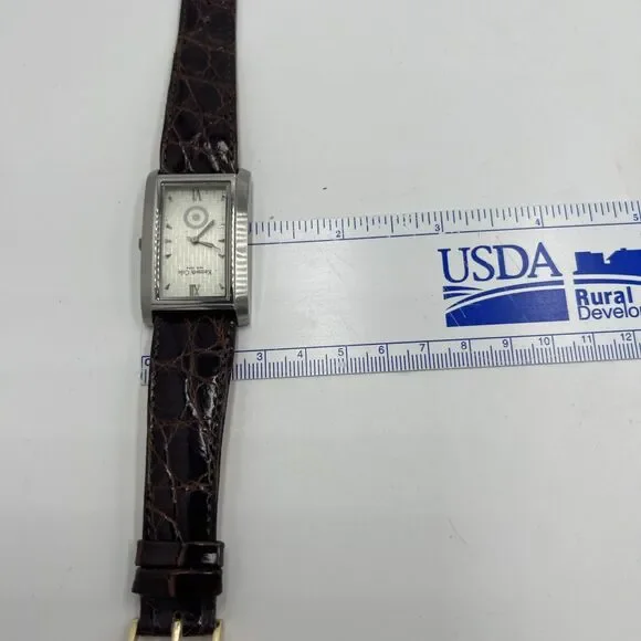 Kenneth Cole Watch New York Croc Leather - Brown 9 Inch Dark Brown Exceptional!